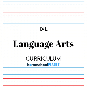Homeschool Planet IXL Language Arts curriculum button