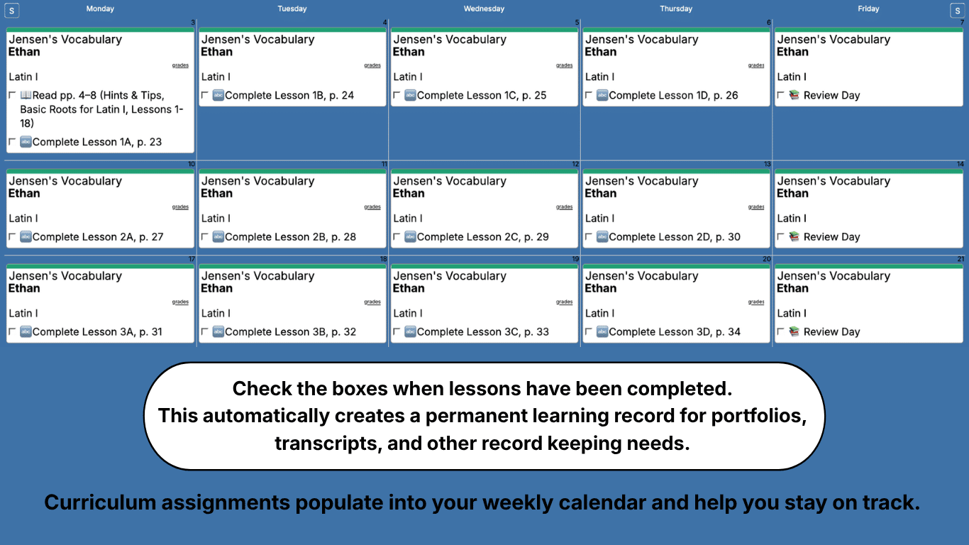 Jensens-Vocabulary-Weekly-View
