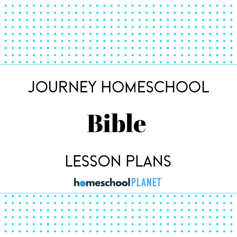 Journey Homeschool Academy Bible lesson plan cover image