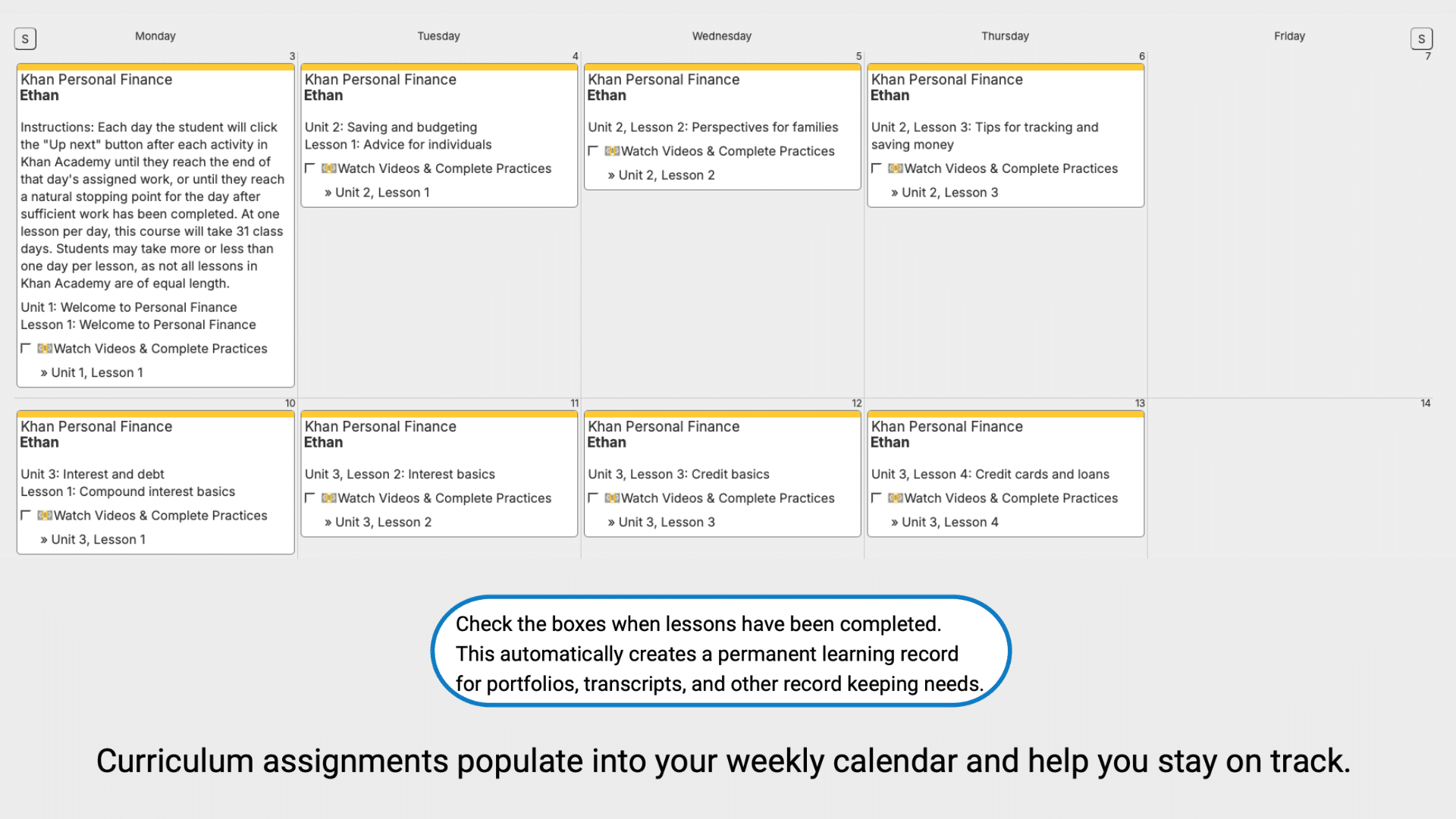 Khan-Electives-Weekly-View