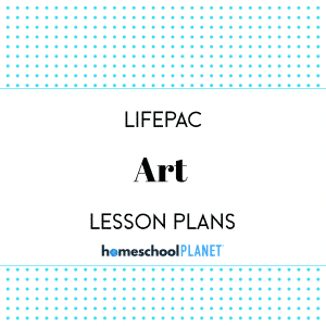Homeschool Planner Lifepac Art lesson plan button