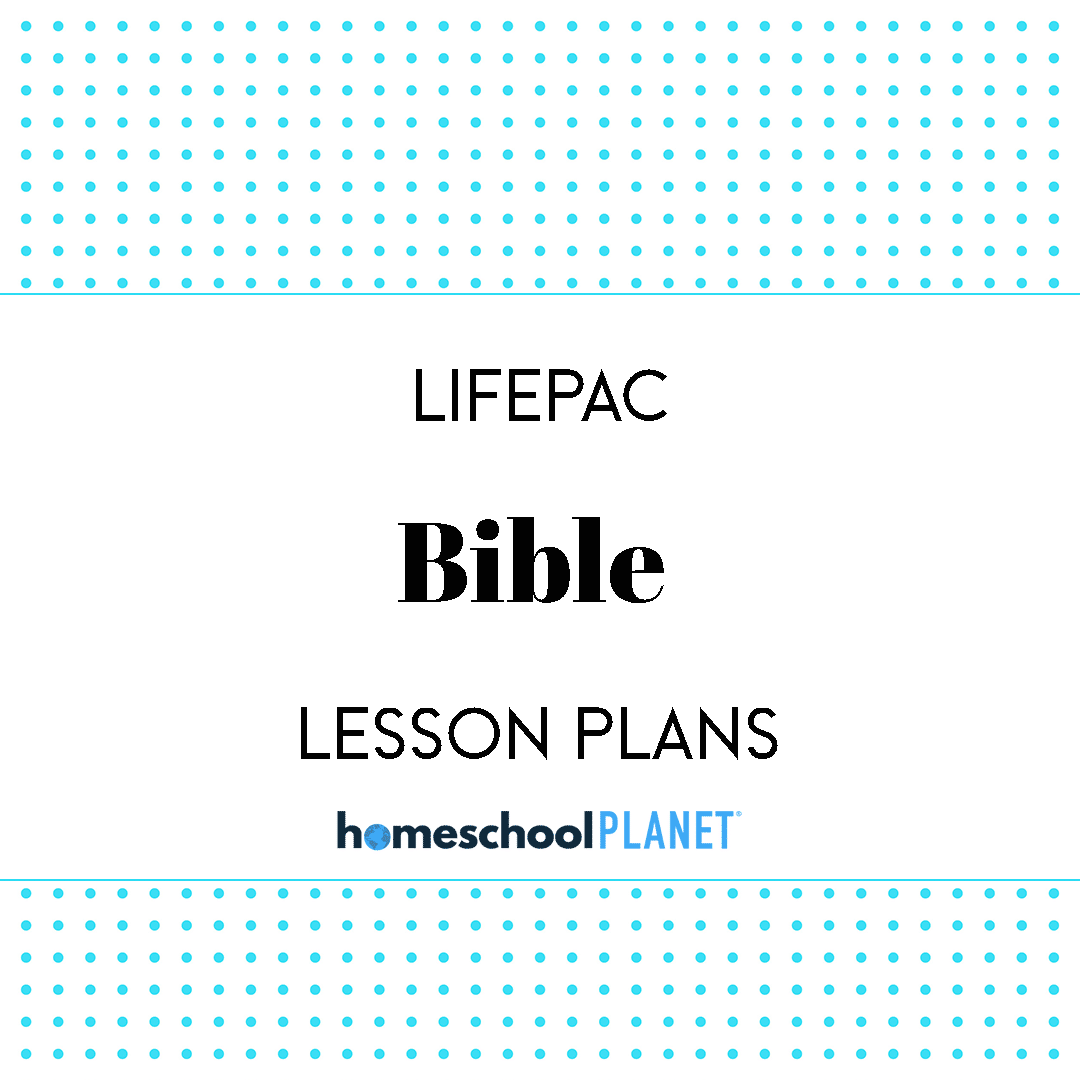 LIFEPAC Bible lesson plan button for homeschool planet