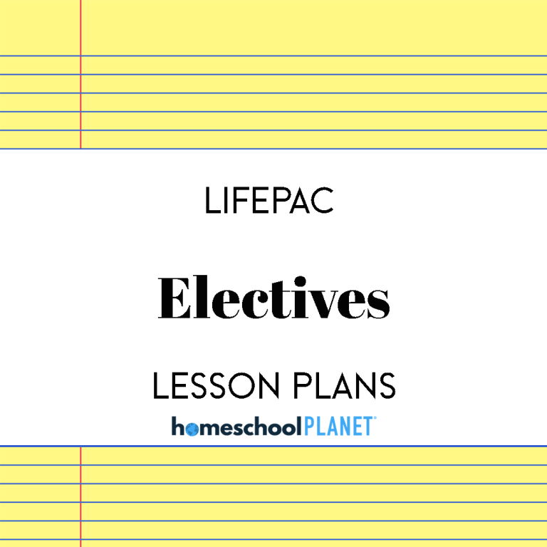 LIFEPAC Electives lesson plan cover for Homeschool Planet