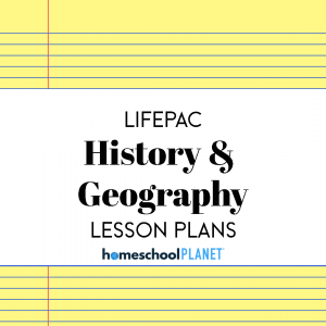 LIFEPAC History & Geography lesson plan button for homeschool planet