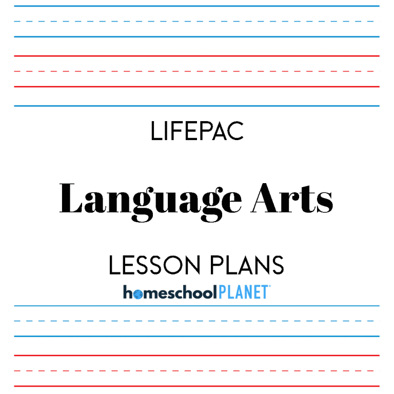 LIFEPAC Language Arts lesson plan cover image for Homeschool Planet