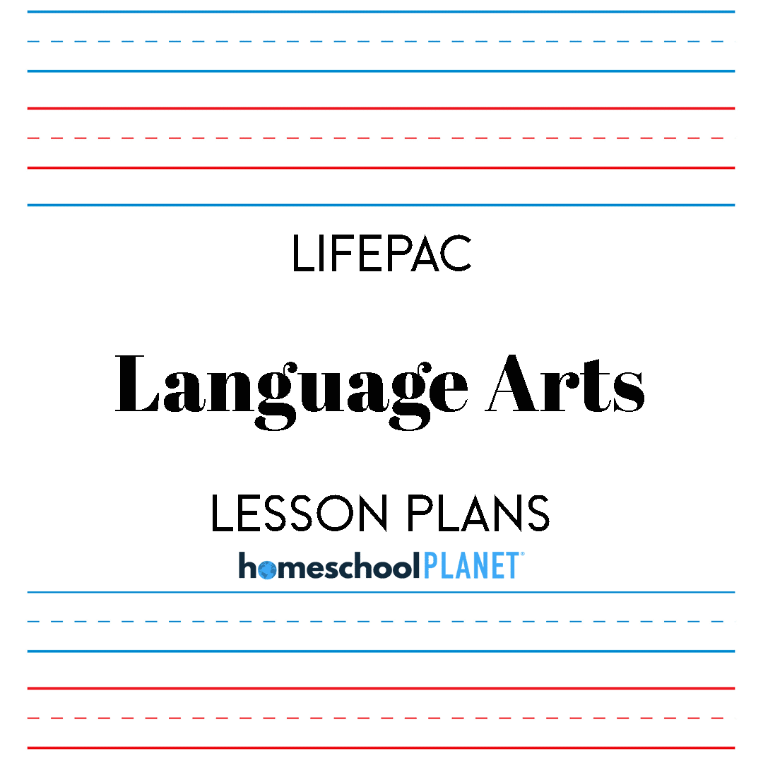 Lifepac-Language-Arts - Homeschool Planet LIFEPAC Language Arts lesson plan button for homeschool planet