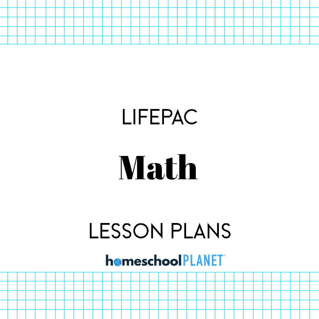 LIFEPAC Math lesson plan button for homeschool planet