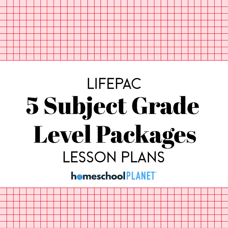 LIFEPAC 5-Subject Set Lesson Plan Bundles lesson plan button for homeschool planet