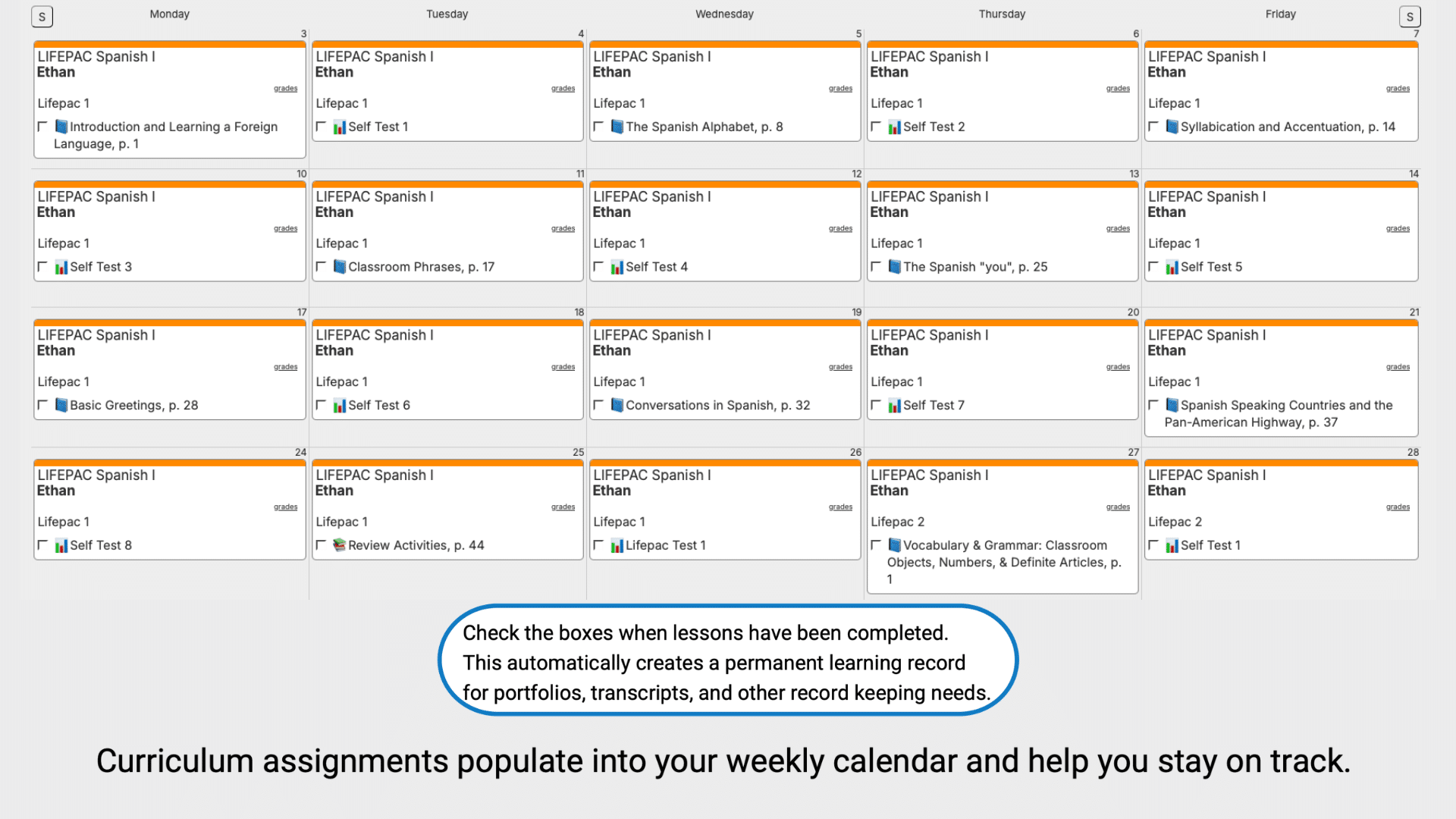 Lifepac-Spanish-Weekly-View-2