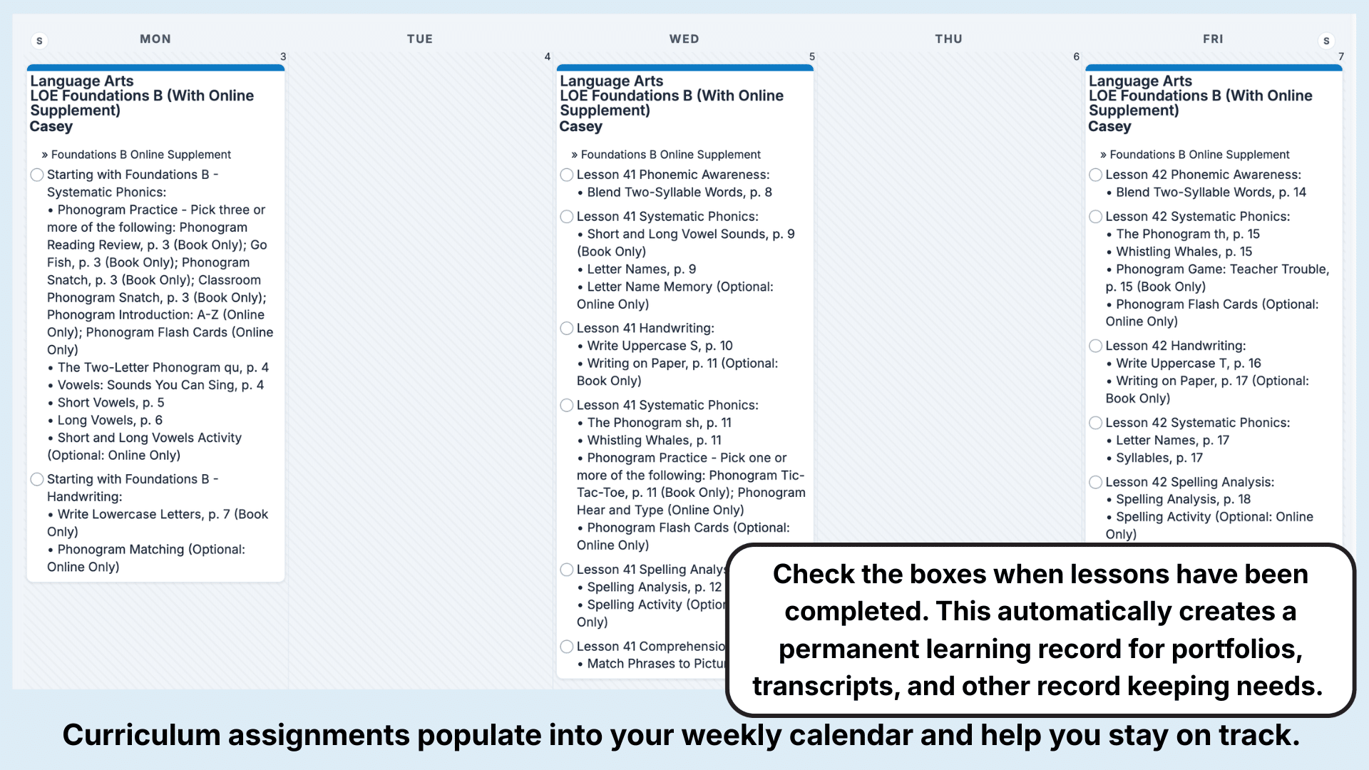 Logic of English with Online Weekly View