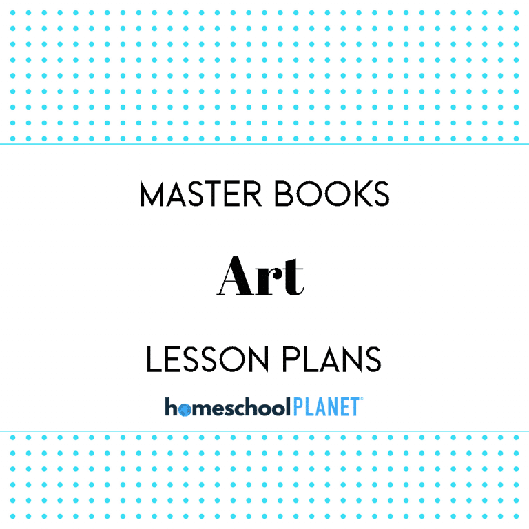 Master Books Living Art Lessons lesson plan cover