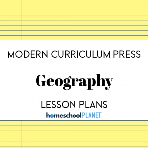 Modern Curriculum Press Geography lesson plan button for homeschool planet