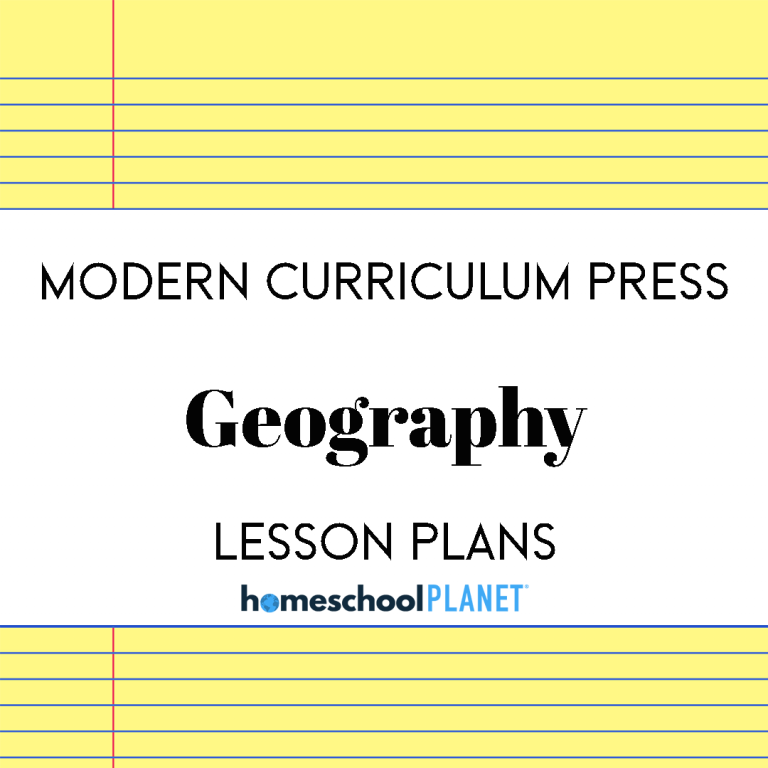 Modern Curriculum Press Geography lesson plan cover for Homeschool Planet