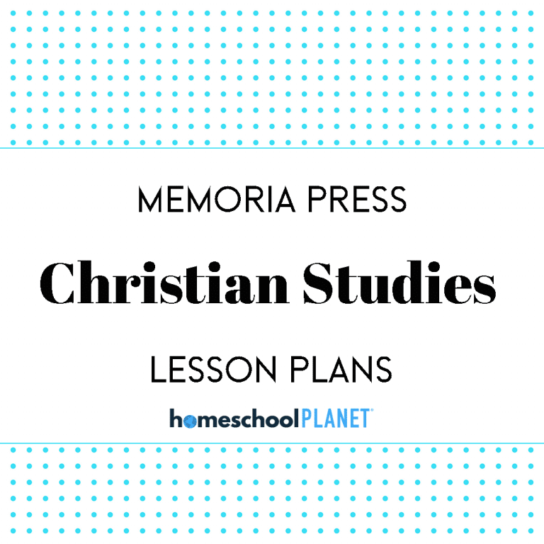 Homeschool Planet Memoria Press Christian Studies lesson plan cover image