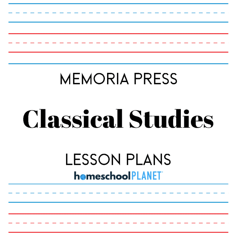 Memoria Press Classical Studies Lesson Plans from Homeschool Planet Cover Image