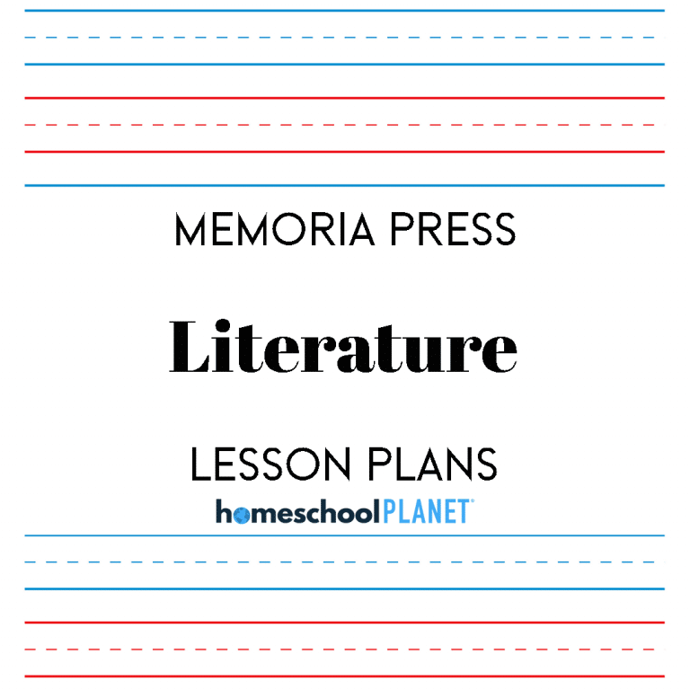 Memoria Press Literature lesson plans for Homeschool Planet cover image
