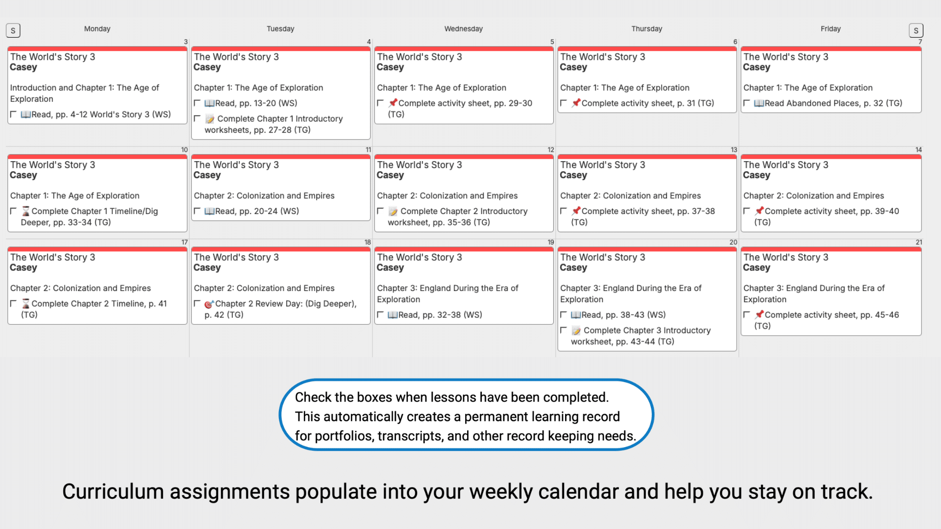 Master-Books-History-Weekly-View