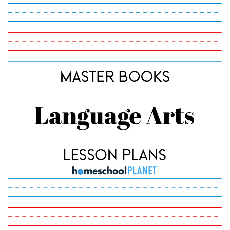 Homeschool Planet lesson plan cover image for Master Books Language Arts