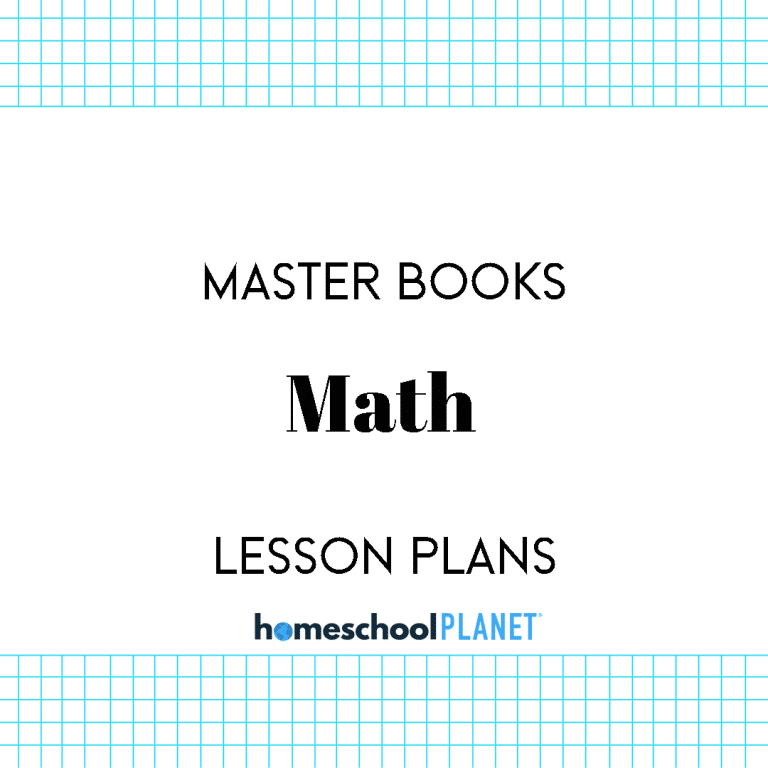 Master Books Math Lesson Plans for Homeschool Planet Cover Image