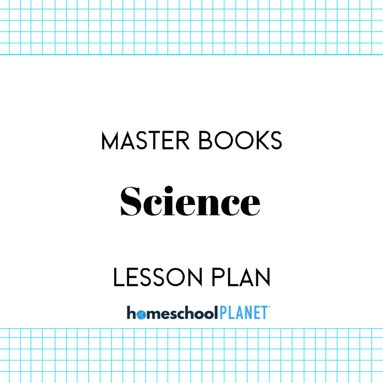 Master Books Science Lesson Plans from Homeschool Planet Cover Image