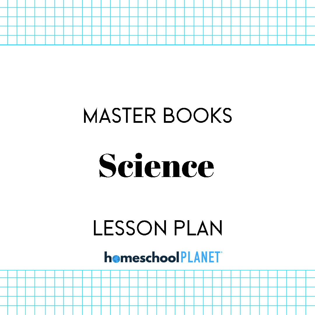 Master Books Science lesson plan button for Homeschool Planet