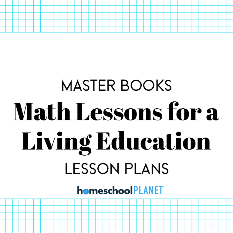 MB Math Lessons for a Living Education Lesson Plans for Homeschool Planet Cover Image
