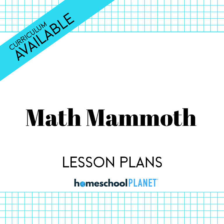 Math Mammoth Lesson Plans for Homeschool Planet and Curriculum Cover Image