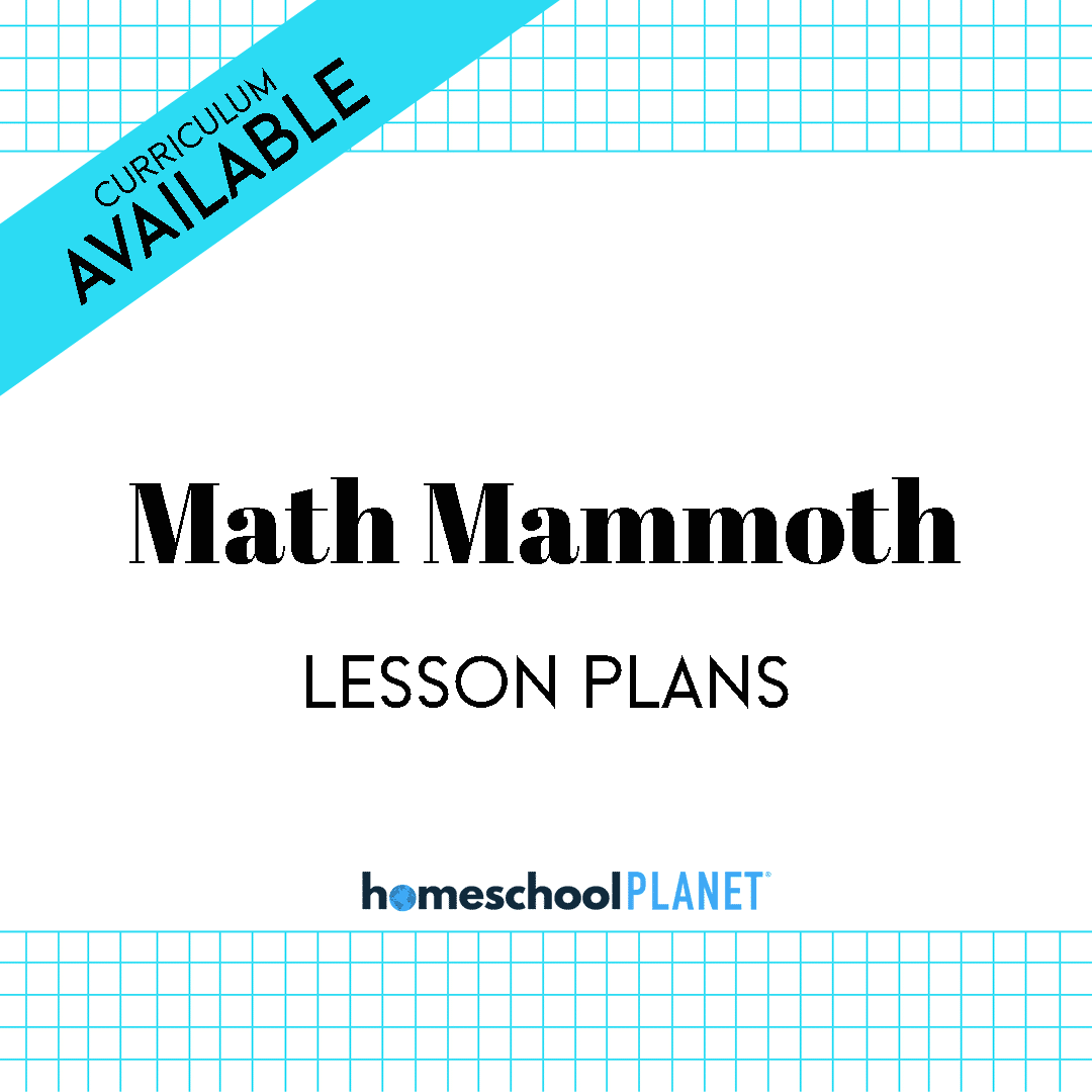 Homeschool Planner Math Mammoth lesson plan button