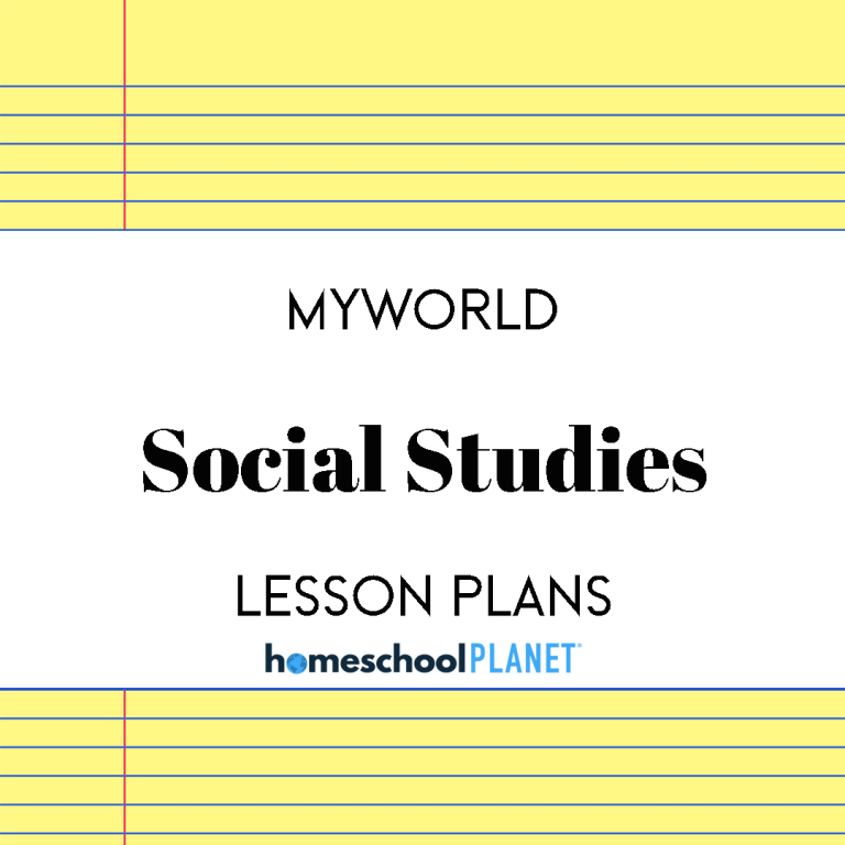 myWorld Social Studies Lesson Plans for Homeschool Planet Cover Image