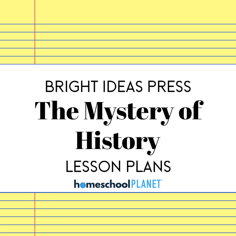 The Mystery of History lesson plan button for homeschool planet