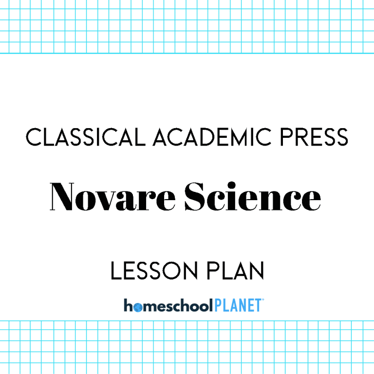 Novare Science Lesson Plans from Homeschool Planet Cover Image