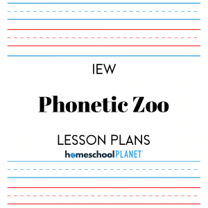 IEW Phonetic Zoo lesson plan button for homeschool planet