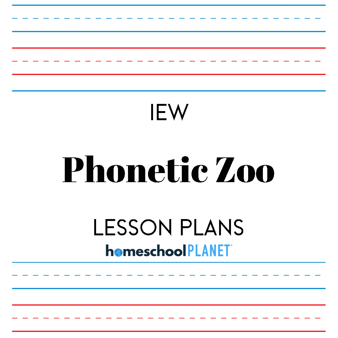 IEW Phonetic Zoo lesson plan button for homeschool planet