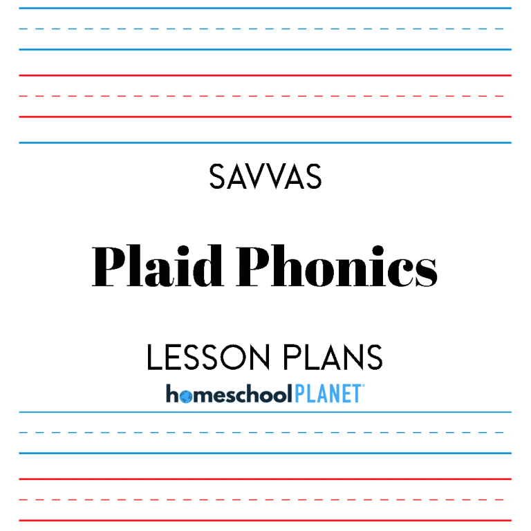 Homeschool Planet Plaid Phonics lesson plans cover image