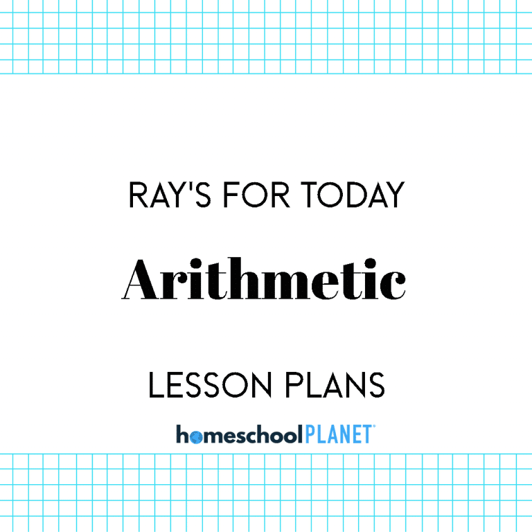 Ray's Arithmetic for Today lesson plans for Homeschool Planet cover image