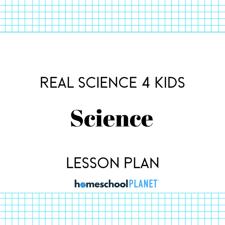 Real Science 4 Kids Lesson Plans from Homeschool Planet Cover Image