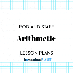 Homeschool Planner Rod and Staff Arithmetic lesson plan button