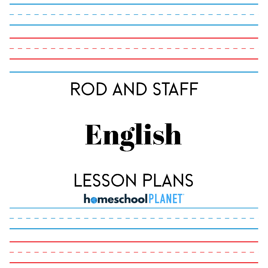 Rod and Staff English lesson plan button for homeschool planet