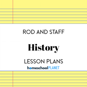 Rod and Staff History lesson plan button for homeschool planet