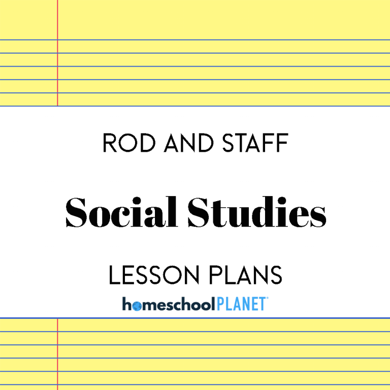 Rod and Staff History lesson plan button for homeschool planet