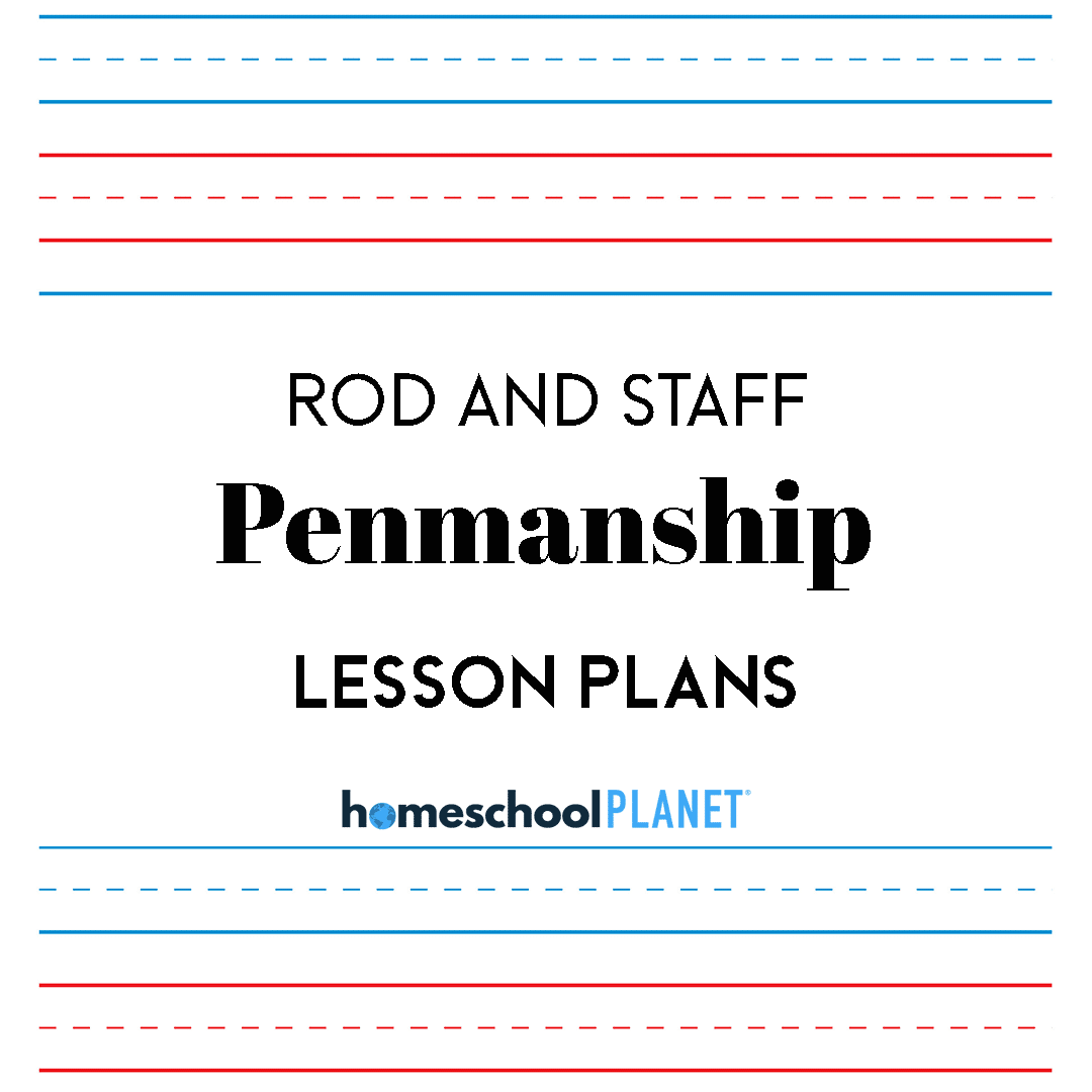 RodandStaffPenmanship - Homeschool Planet Rod and Staff Penmanship lesson plan button for homeschool planet