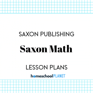 Homeschool Planner Saxon Math lesson plan button