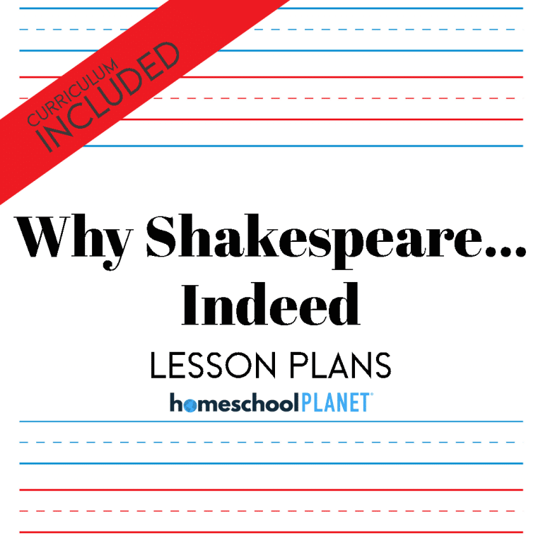 Homeschool Planet Why Shakespeare Indeed lesson plans and curriculum cover image