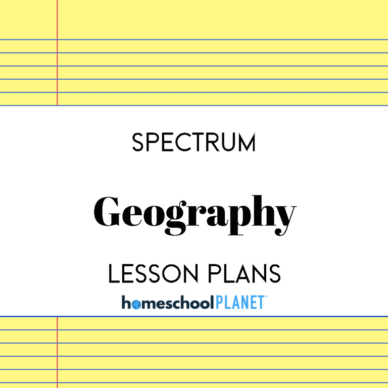 Spectrum Geography lesson plans for Homeschool Planet cover image