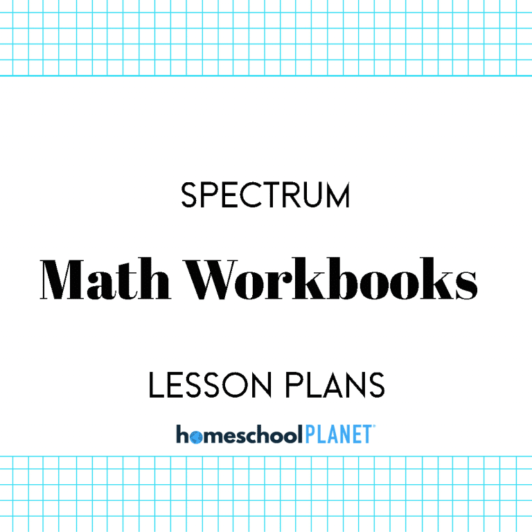 Spectrum Math lesson plans for Homeschool Planet cover image