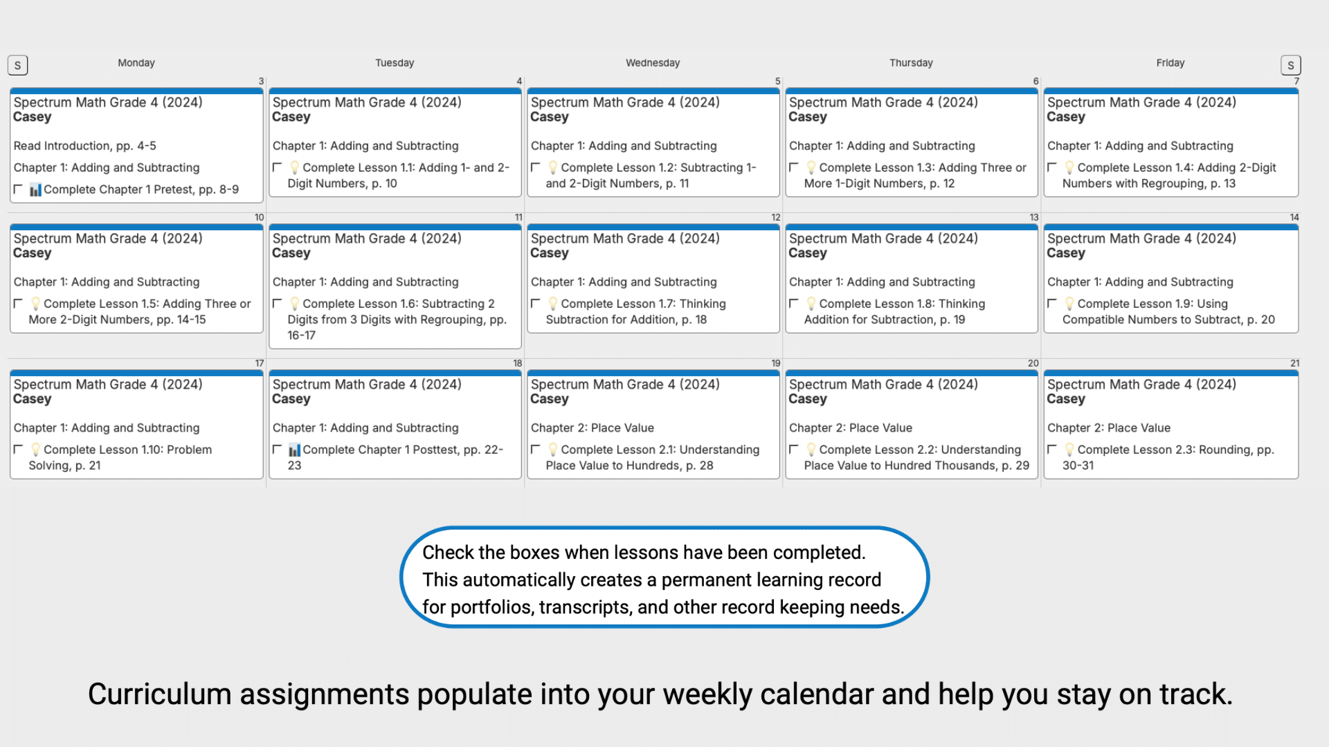 Spectrum-Math-Weekly-View