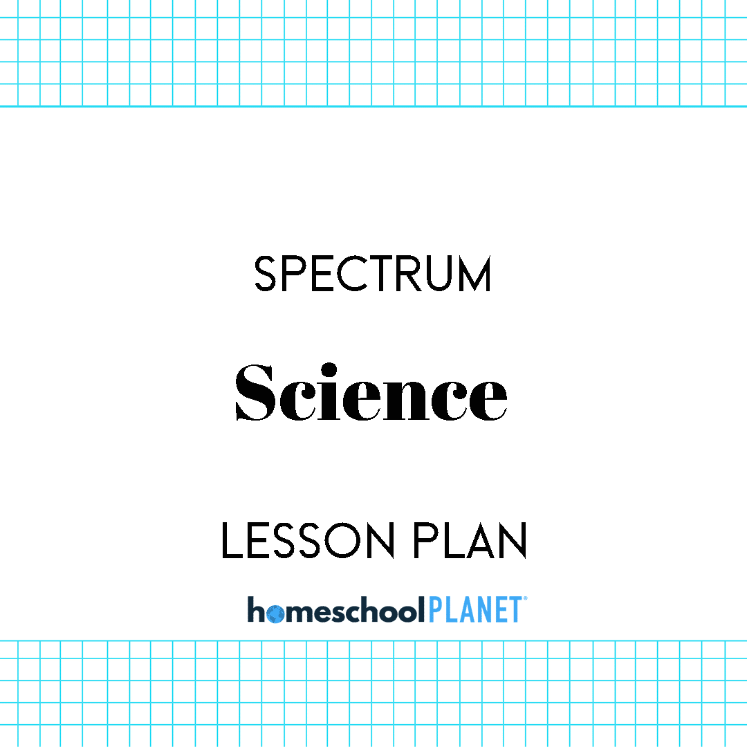 Homeschool Planet Spectrum Science lesson plan image