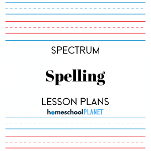 Homeschool Planet Spectrum Spelling lesson plan button