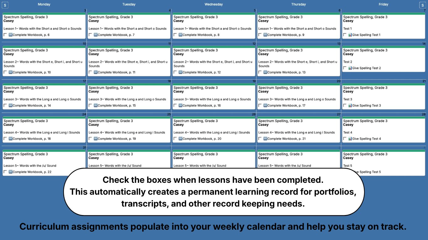 Spectrum-Spelling-Weekly-View
