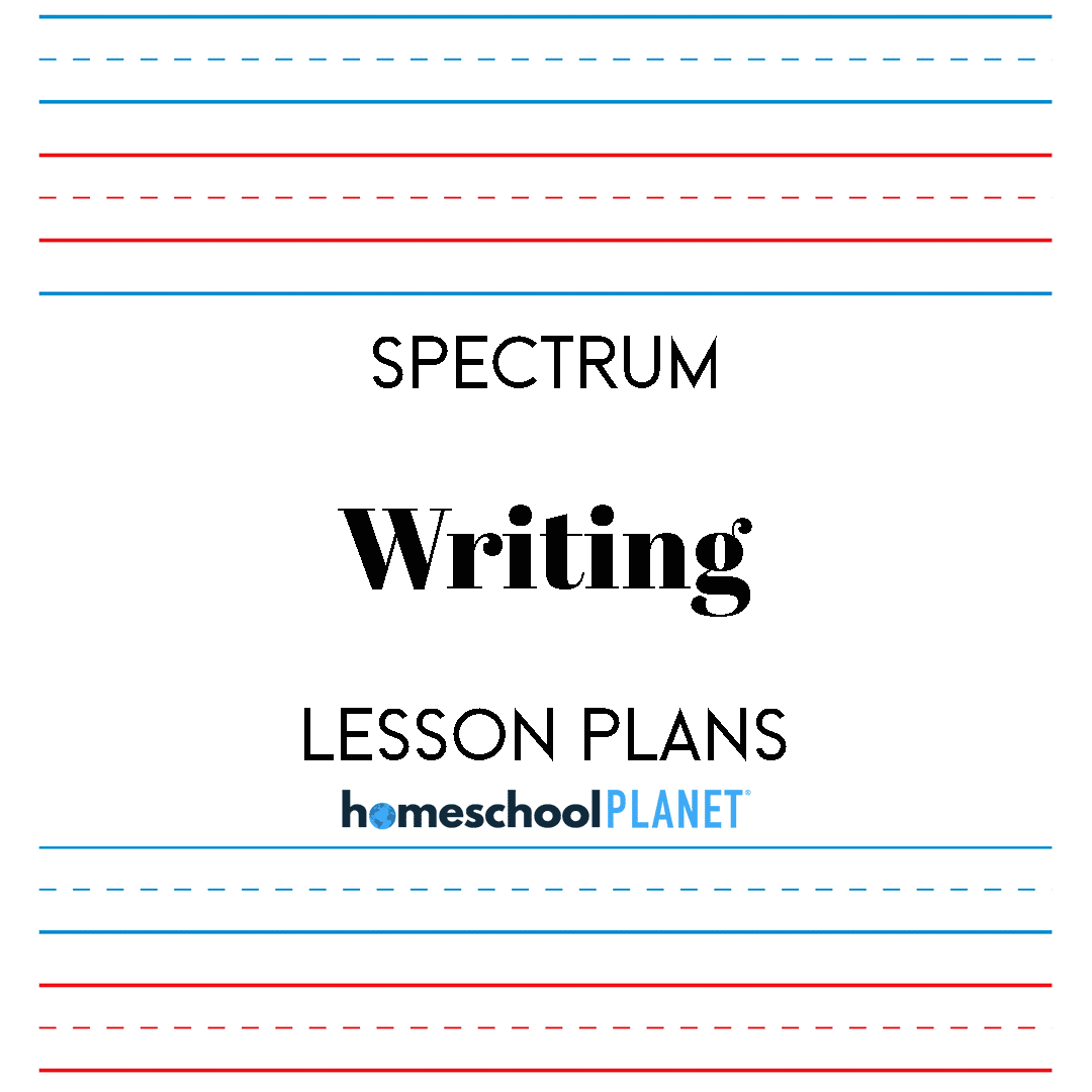 Homeschool Planet Spectrum Writing lesson plans button
